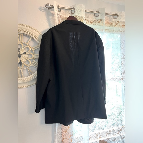 Comfort Zone Black Sport Coat with Notched Lapels, Some Worn Marks. Big & Tall. - Picture 2 of 11